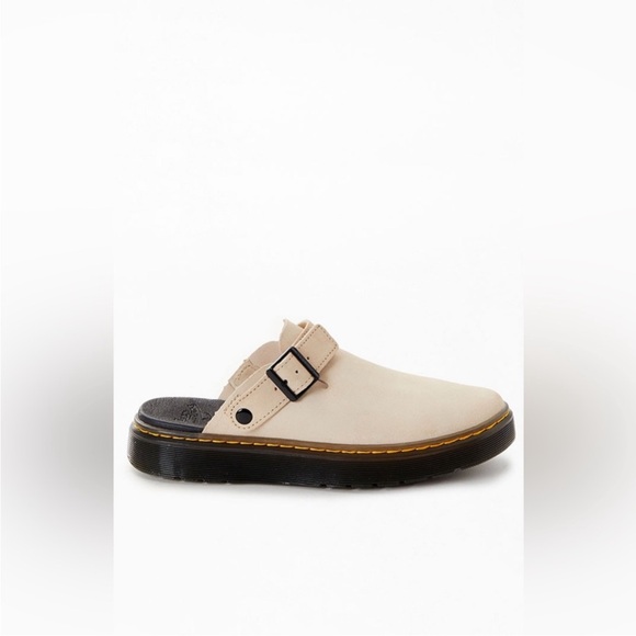 Dr Martens Women's Cream Carlson Suede Slingback Mules - Picture 2 of 16